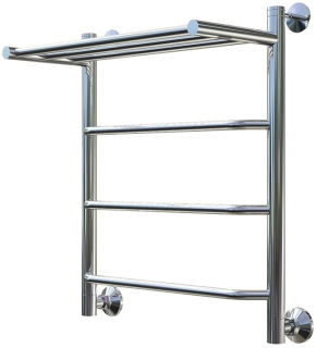 Водяной полотенцесушитель Тругор Браво НП 1 П с полкой 60x50см хром Браво1/нп6050П